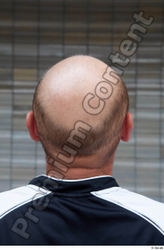 Head Man White Casual Average Bald Street photo references